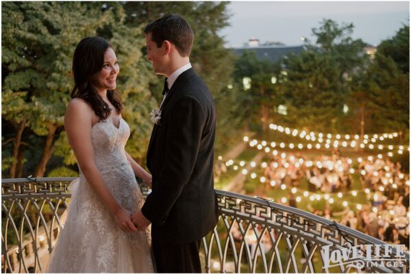 Couple on WWH balcony