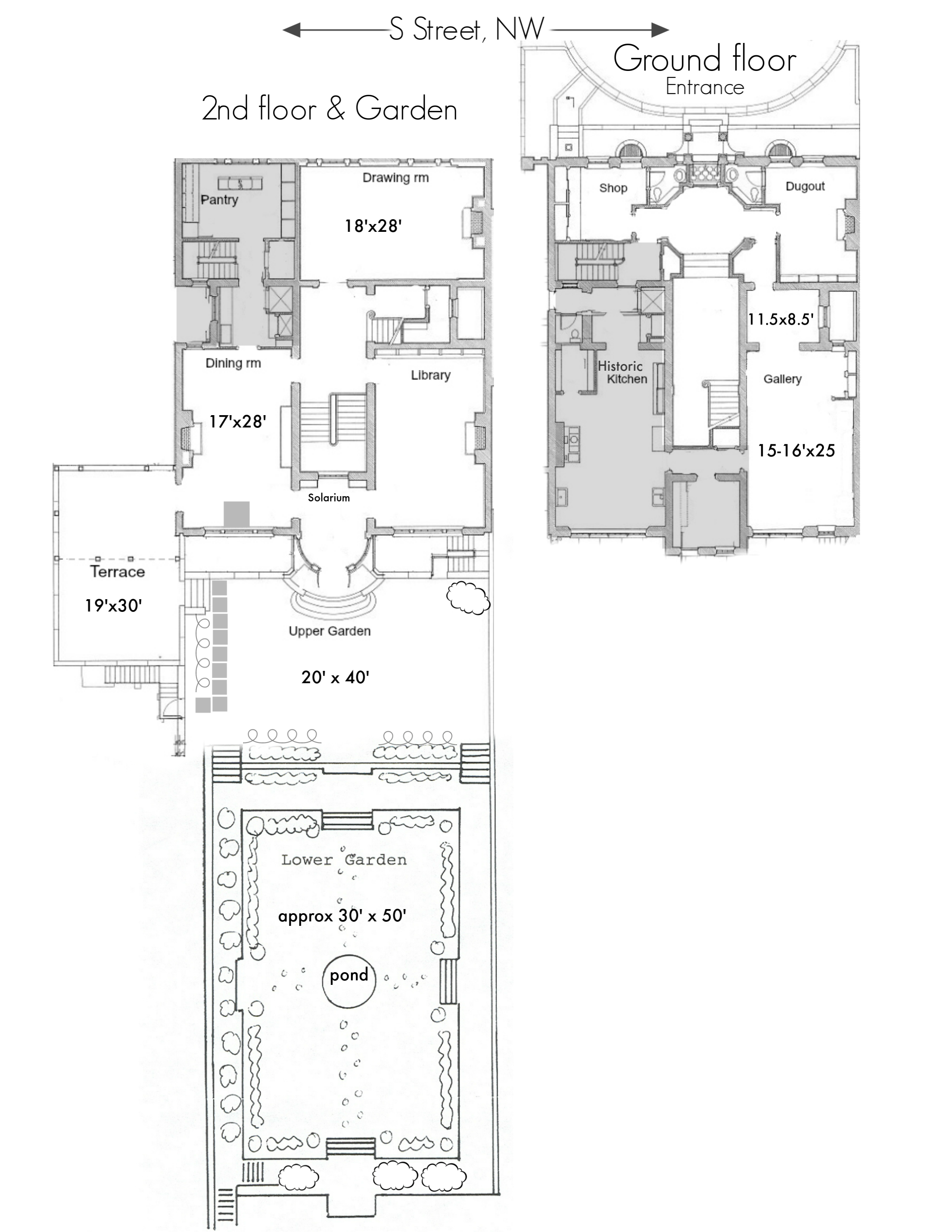 Floorplans of the Wilson House